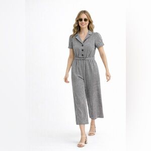 Mod Ref Gingham Jumpsuit — Size M